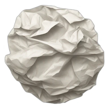 crumpled paper ball sticker