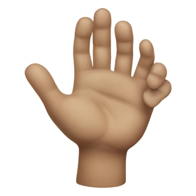 Caught hands up sticker