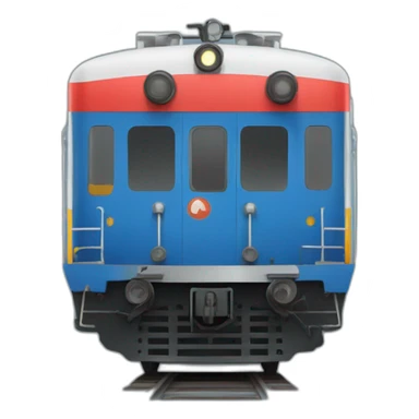 russian train, frontal view sticker