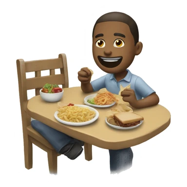 having lunch! sticker