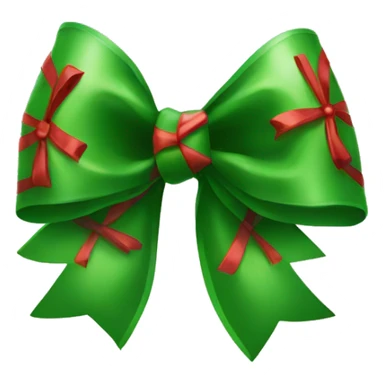 Christmas bow sticker