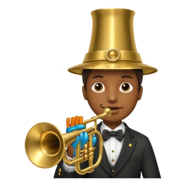 What it would look like if a trumpet and a human had a child sticker