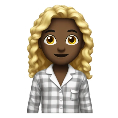 pajamas black sticker