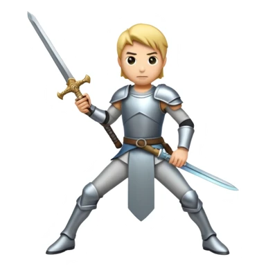 An integral holding a sword sticker