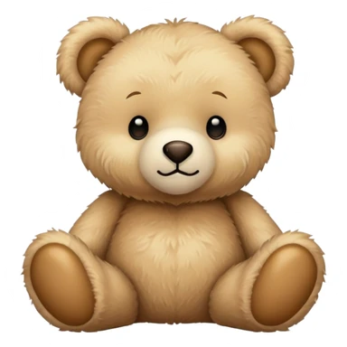 beige teddy bear sticker