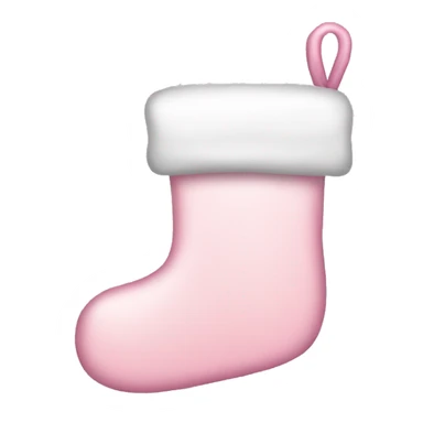  light pink Christmas stocking sticker