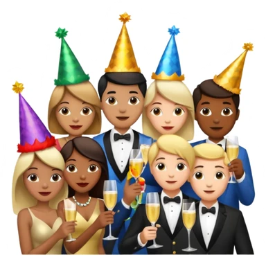 ceia de ano novo sticker