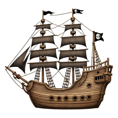 pirate ship for penguins sticker