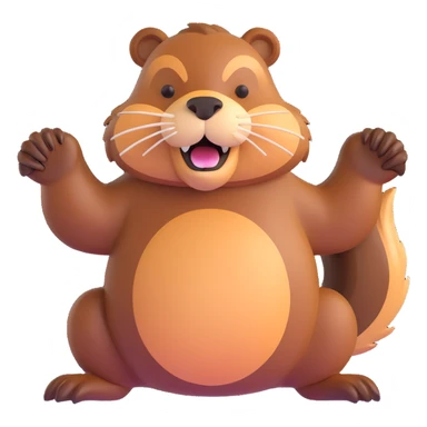 angry beaver sticker