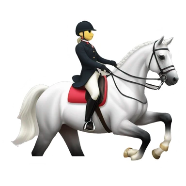 dressage horse sticker