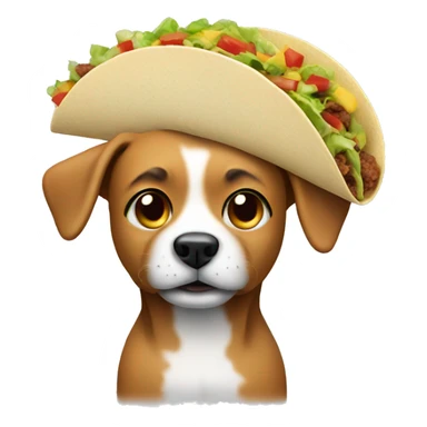dog making tacos sticker