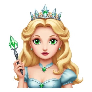 Glinda from Wicked with a wand sticker