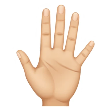 hand holding up 3 fingers sticker