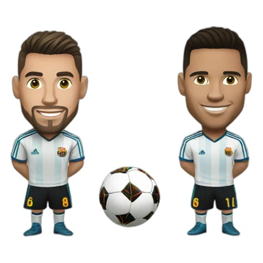 Ronaldo et Messi sticker