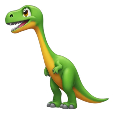 diplodocus parrot sticker