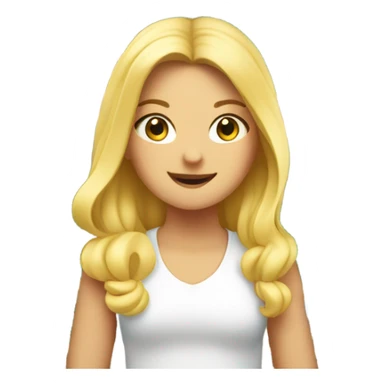 Blonde girl in Italy  sticker