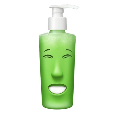 green tea face wash product sticker