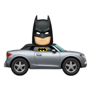 Batman on a car sticker