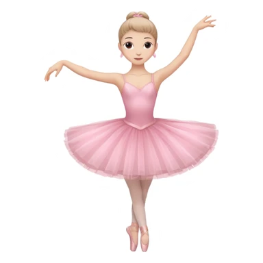 ballerina full body pink sticker