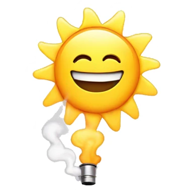 Vape and sunshine sticker