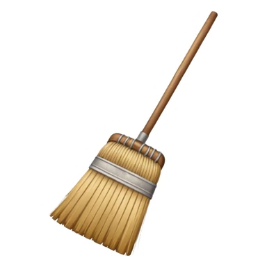 old style broom  sticker