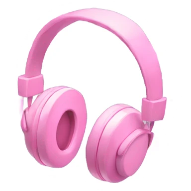 Pink aesthetic headphones  sticker