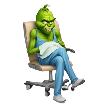 knee surgery (the grinch) sticker