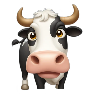 Cow asking "Are you sure?" sticker