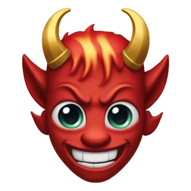 Devil with halo sticker