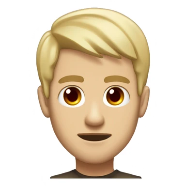 A man, with sharp dark red eyes and flowing blond short hair, eyes piercing straight ahead, mouth slightly turned up, have the spirit of overlord sticker