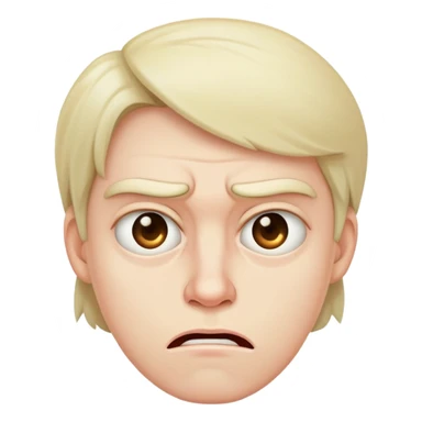 Disgusted face  sticker