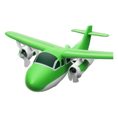 The green plane comes in for landing sticker