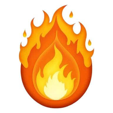 An oval ball of Flames with a long black vertical slit down the center sticker