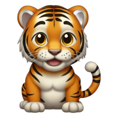Midget tiger sticker