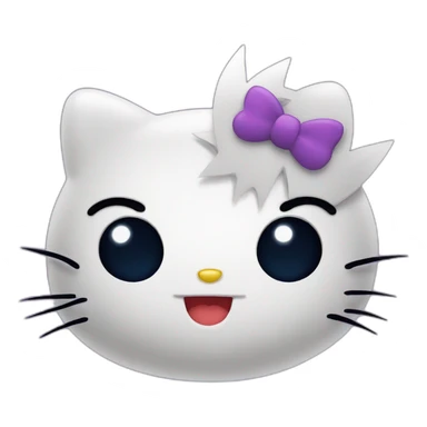 hello kitty with gengar sticker