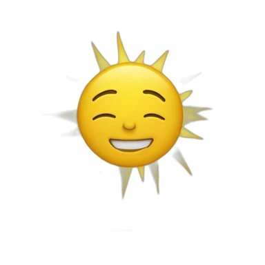 emoji soleil hilare sticker