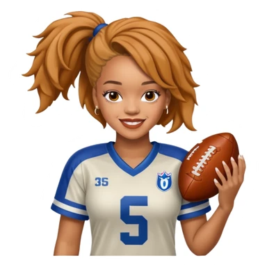 Rihanna in a football jersey  sticker