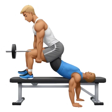 side-view guy weighted glute-bridges sticker