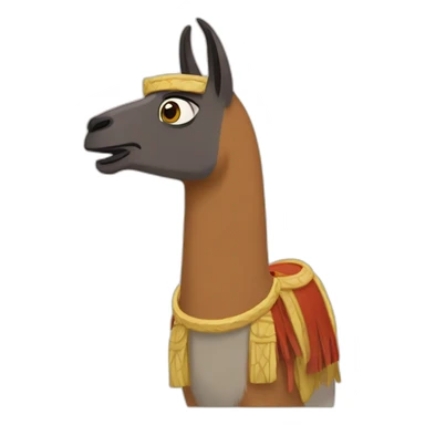emperors new groove llama sticker