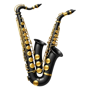 black saxophone  sticker