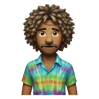 Angry hippie sticker