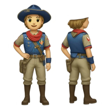 Scout unitaire de France sticker