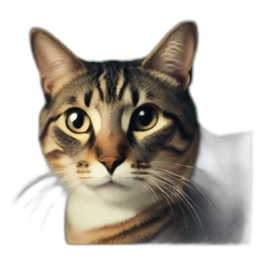 Polaroid photo with a cat on it sticker