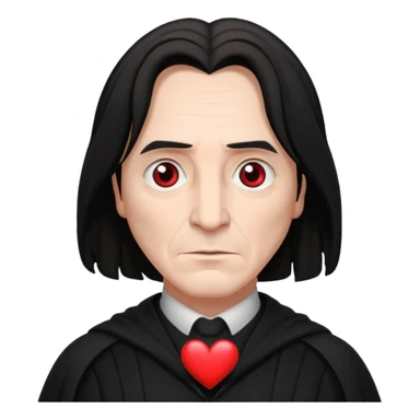 Severus Snape with heart eyes emoji sticker