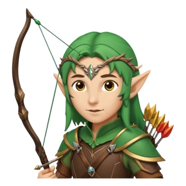 Elf Archer+ sticker