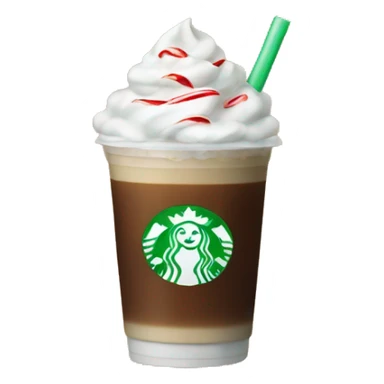 Peppermint iced coffee sticker