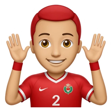 Create me an emoji that wears wydad shirt sticker