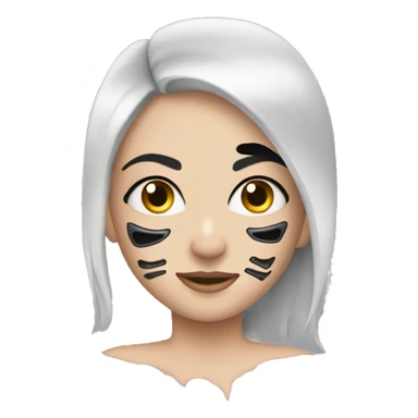 Cara de mascara e bone sticker