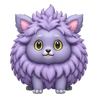 Purloin-Espurr-Rocruff-Fakémon-hybrid-creature (full body)  sticker