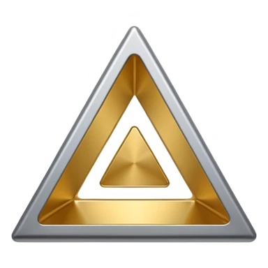 hollow triangle mold sticker